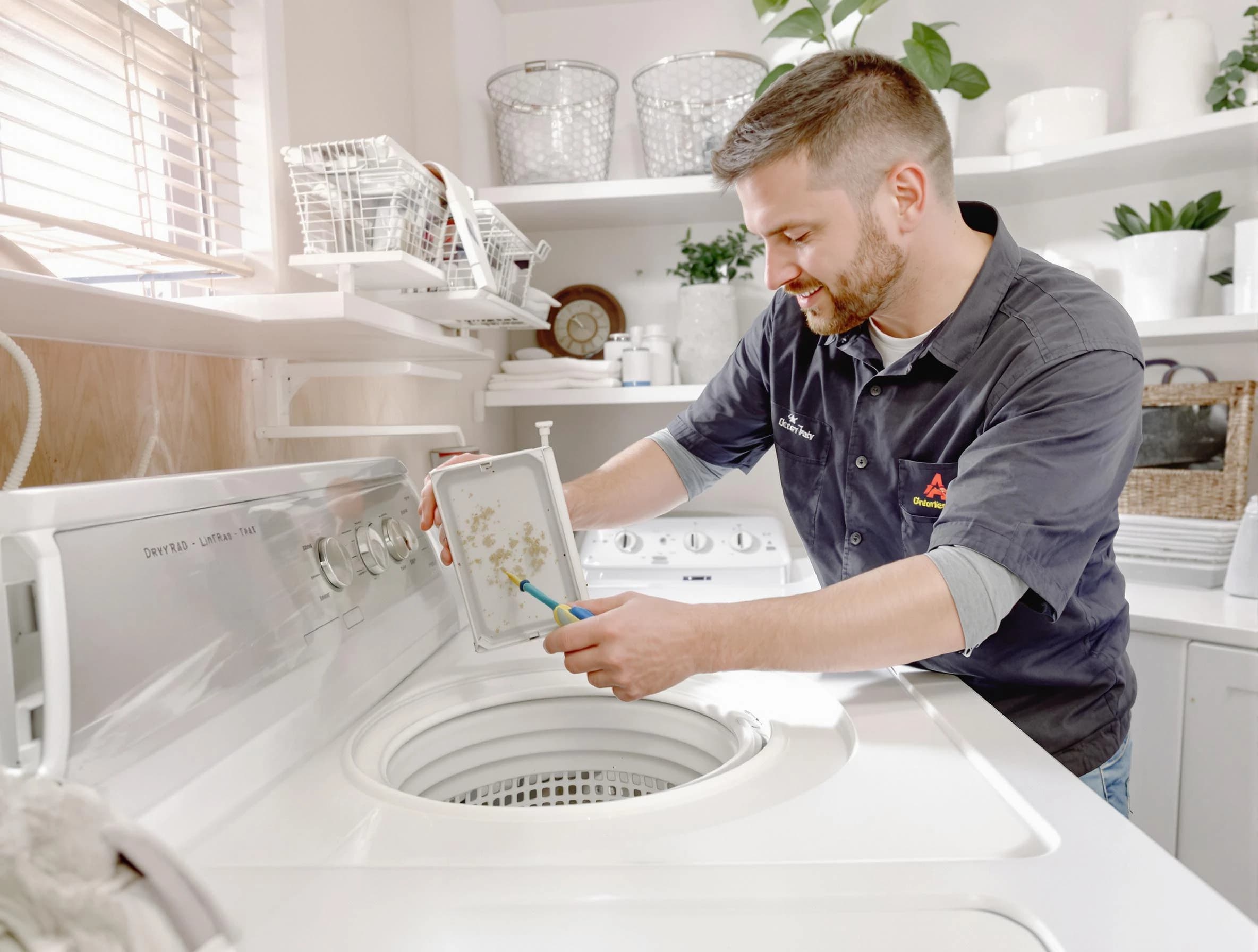 Cleaning Dryer Lint Trap in Gold Canyon
