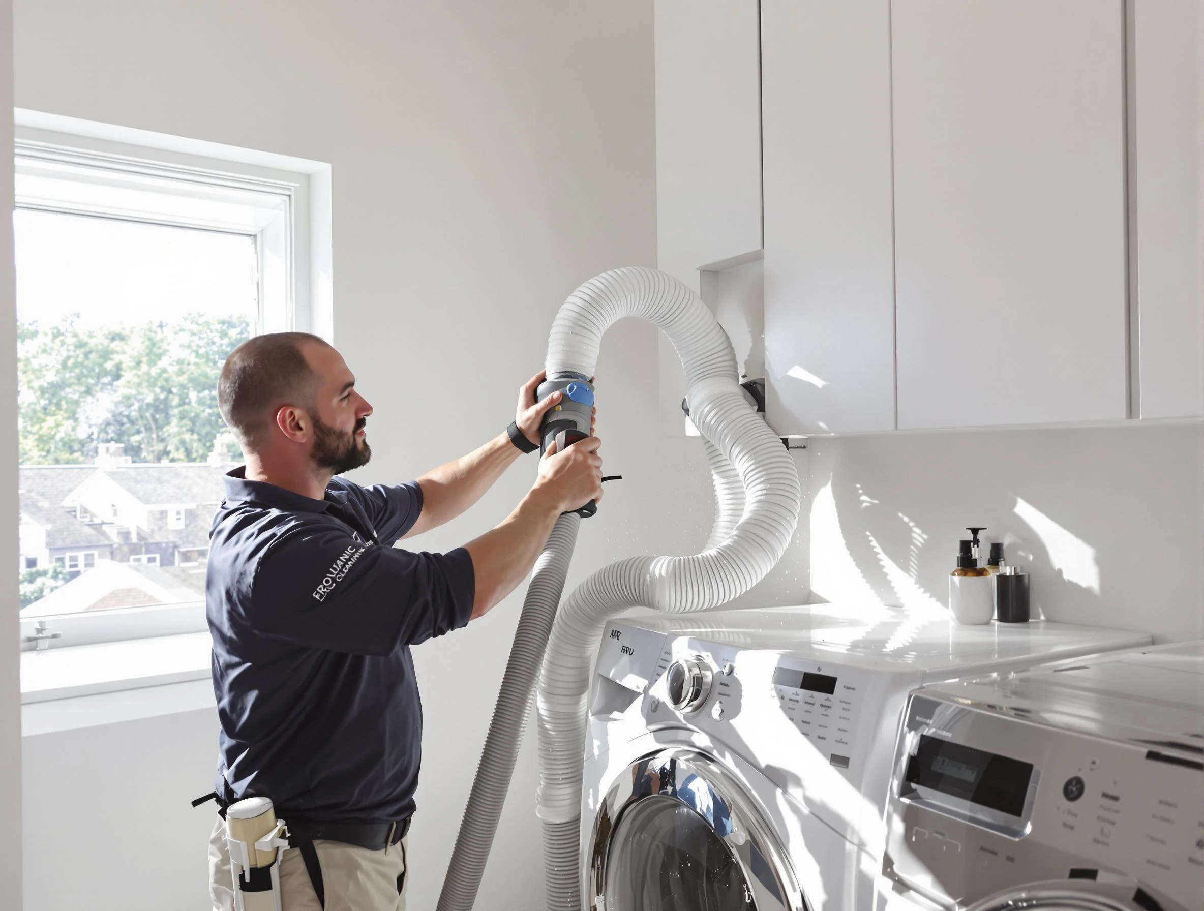 Certified Gold Canyon Dryer Vent Cleaning technician performing dryer vent cleaning in Gold Canyon