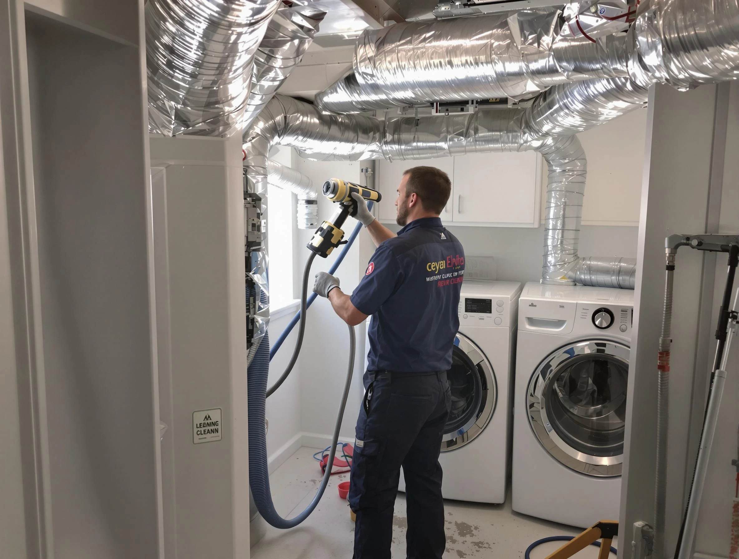 Gold Canyon Dryer Vent Cleaning specialist using advanced equipment for thorough duct cleaning in Gold Canyon