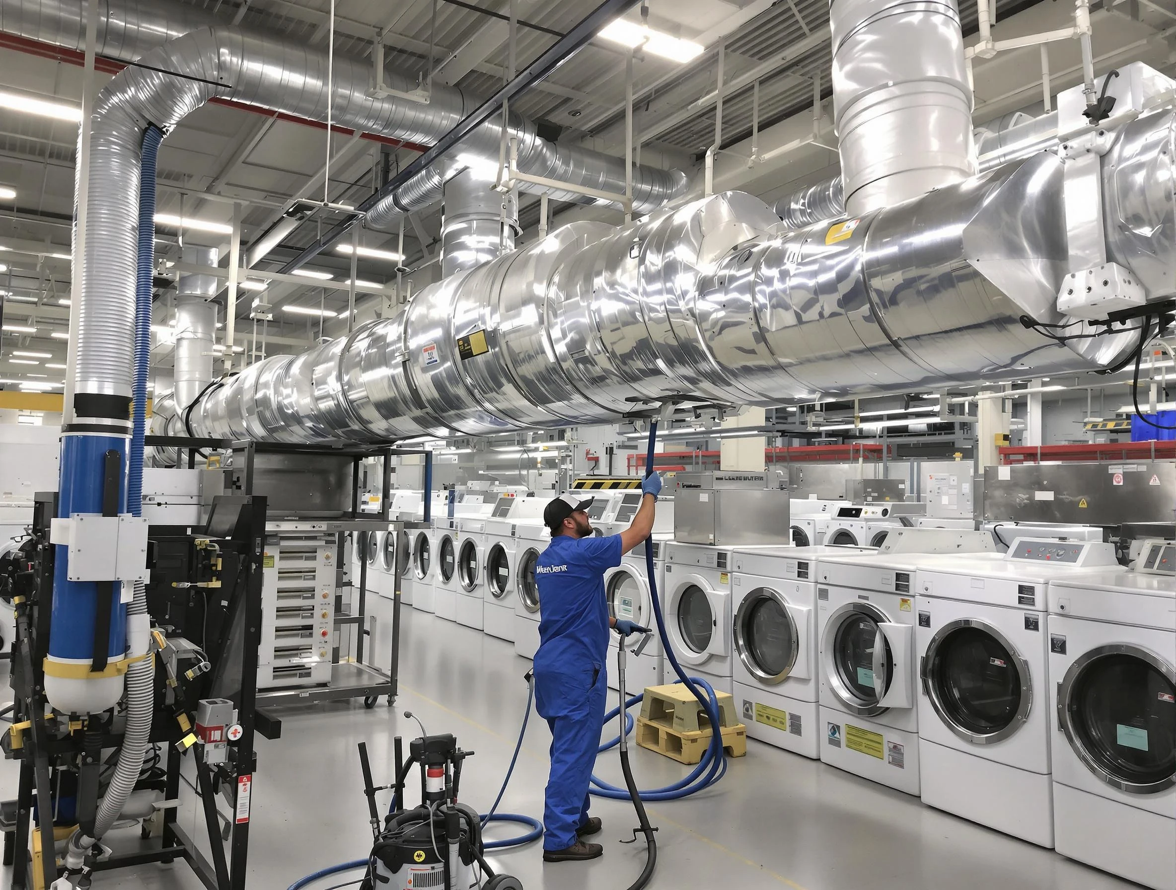 Gold Canyon Dryer Vent Cleaning team performing heavy-duty industrial dryer vent cleaning in Gold Canyon